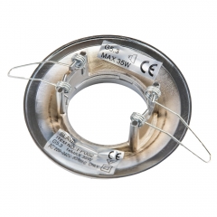 Світильник точковий декоративний "Бароко", срібний, 10 см (FP002)