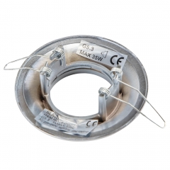 Світильник точковий декоративний "Бароко", срібний, 10 см (FP004)