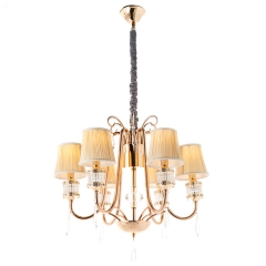 Люстра со светлыми абажурами (6 ламп) (KC004/6) (KC004/6)