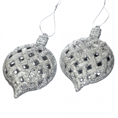 Набор елочных игрушек "Капля" (2 шт) (009NZ)