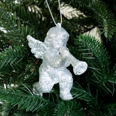 Ёлочная игрушка "Ангел с трубой" (016NZ)