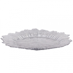 Тарелка "Рассвет", серебряная, 34 см (9158-004)