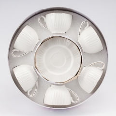 Набір "Перлинна грація" на 6 персон, білий, 230 мл (9292-018)