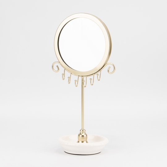 Настільна підставка для прикрас з дзеркалом 