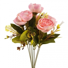 Декоративные цветы "Пионовидные розы", розовые (8722-034)