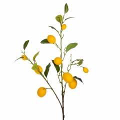 Искусственная ветка "Лимоны", 104 см (9128-001)