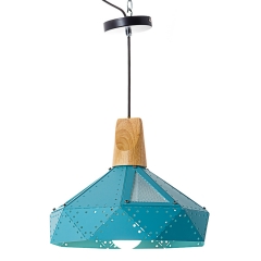 Люстра-підвіс блакитна з перфорацією (NI001/blue)