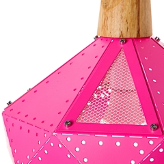 Люстра-подвес розовая с перфорацией (NI001/pink) (NI001/pink)