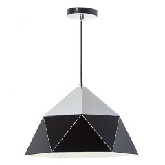 Люстра-подвес черно-белая с треугольным дизайном (NI002/L/black) (NI002/L/black)