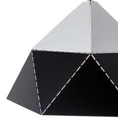 Люстра-подвес черно-белая с треугольным дизайном (NI002/L/black) (NI002/L/black)