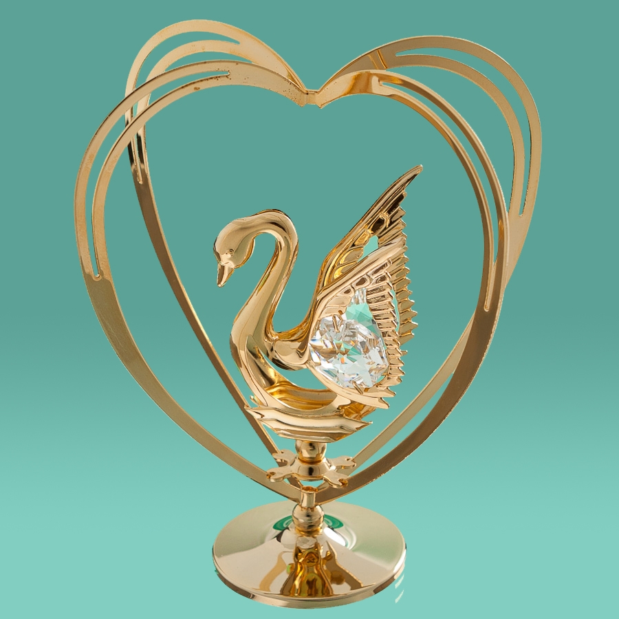 Фигурка "Лебедь в сердце" (0027-004), Elisey