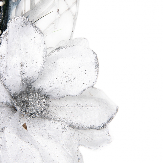 Декоративна гілка «Перша зимова квітка» ТІЛЬКИ САМОВИВІЗ (6018-045)