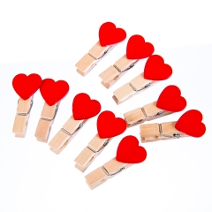Комплект прищіпок "Серця", 10 шт (031NY)