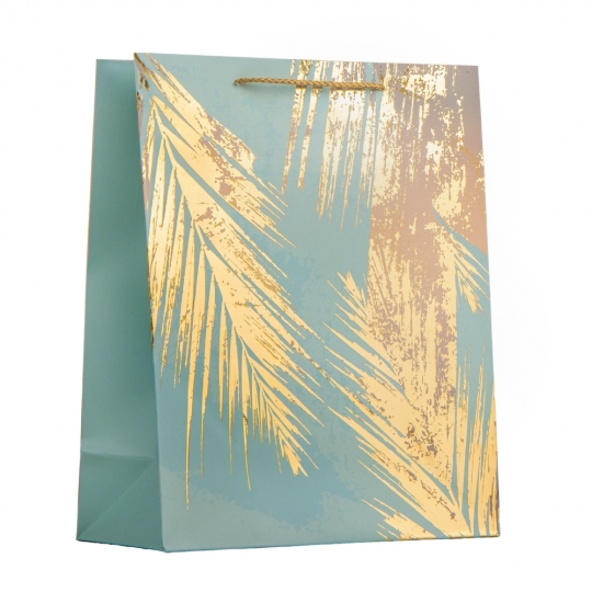 Подарунковий пакет "Золоте листя", 26*32 см (9068-011)