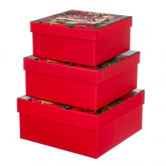 Набір з 3 коробок "Святковий" 20*20*9,5 (8211-026)