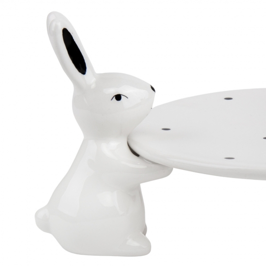 ТІЛЬКИ САМОВИВІЗ Підставка "Білі кролики", біла, 18 см (5005-002)
