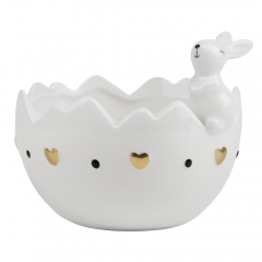 Емкость для хранения "Пасхальный хвостик", белая, 11,5 см (5005-004)