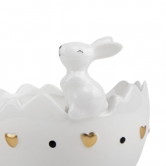 Емкость для хранения "Пасхальный хвостик", белая, 11,5 см (5005-004)