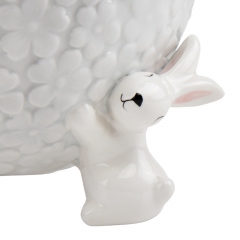 Емкость для хранения "Весенняя нежность", серая, 15,5 см (5005-012)