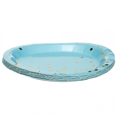 Набір тарілок "Горошинки" 18 см. 10шт. *4 кольори (8513-002)