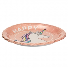 Набір тарілок "Єдиноріг" 23 см. 10шт. *2 види (8513-010)