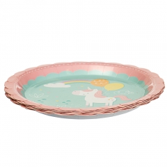 Набір тарілок "Єдиноріг" 18 см. 10шт. *2 види (8513-011)