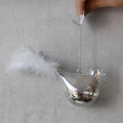 Елочная игрушка "Птичка", 7 см (6029-002)