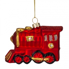 Елочная игрушка "Поезд", 9,5 см (6030-010)