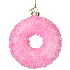 Елочная игрушка "Сладкий пончик", 10 см (6030-017)