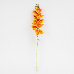 Искусственная орхидея, оранжевая, 57 см (2026-022/orange)