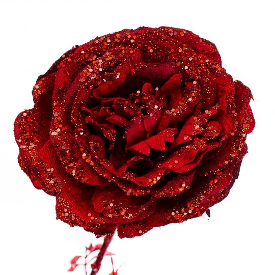 Новорічна троянда 74 см червона (6008-024)