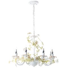 Люстра винтажная на 8 свечей с желтыми цветами (SA018/8) (SA018/8)