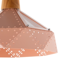 Люстра-подвес персиковая с перфорацией (NI001/peachy) (NI001/peachy)