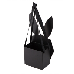 Коробка "Подарок от зайчика", чёрная (8929-015)