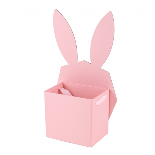Коробка "Подарунок від зайчика", рожева (8929-017)