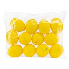 Набор искусственных лимонов, 12 шт, жёлтый, 9 см (9223-026)