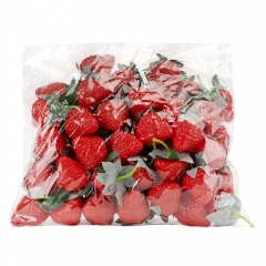 Набор искусственной клубники, 50 шт, красный, 3,2 см (9223-028)