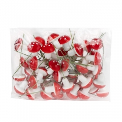 Набор декоративных грибов "Красные шляпки", 50 шт, 3 см (9223-045)