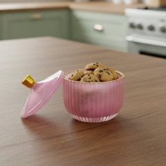 Ємність для зберігання "Коффа", рожева, 11 см (9157-009)