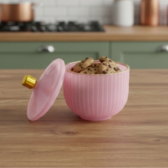 Ємність для зберігання "Коффа", рожева, 13 см (9157-013)