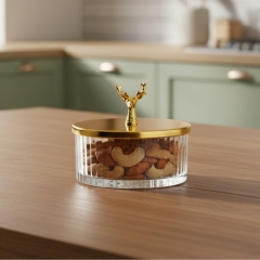 Ємність для зберігання "Золотий олень", 9 см (9157-031)