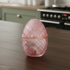 Ємність для зберігання "Фаберже", рожева, 12 см (9157-052)