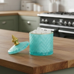 Ємність для зберігання "Фаріда", бірюзова, 14 см (9157-061)