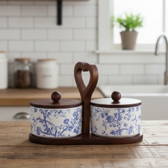 Набор емкостей для хранения “Синий прованс”, 21*10 см (9198-029)