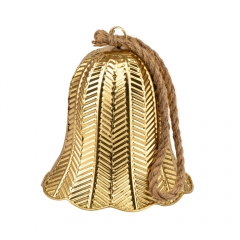 Металлический колокольчик, золотой, 21 см (6033-027)