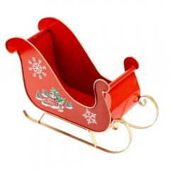 Набор из 2 металлических саней, красный, 27*42 см (6033-029)