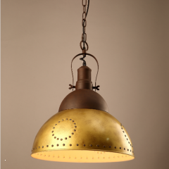 Люстра золотистая с перфорацией (ZD031) (ZD031)