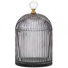 Емкость для хранения "Топаз", серая, 16 см (9157-038)