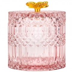 Емкость для хранения "Золотая бабочка", розовая, 10,5 см (9157-043)