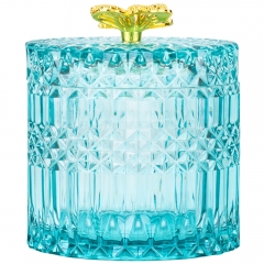 Емкость для хранения "Золотая бабочка", бирюзовая, 10,5 см (9157-044)